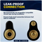 Brass 1/4” NPT Male Fuel Line Connector for Yamaha Mercury (Up to 1998)