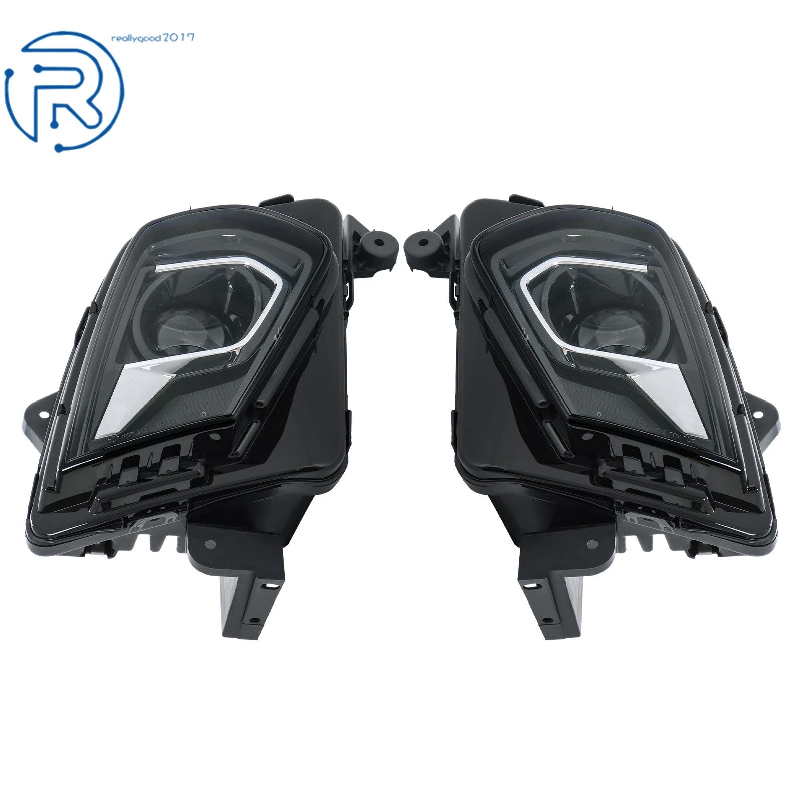 Set of 2 Projector Clear LED Headlights for Chevy Blazer (2023-2024)