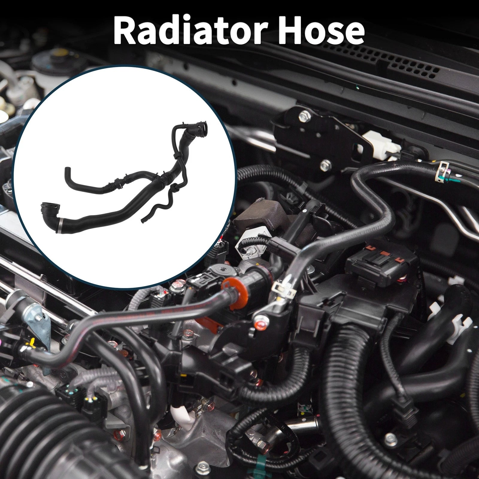 Radiator Hose Water Pipes for Volkswagen Sharan (2016) No. 7N0122101C Rubber