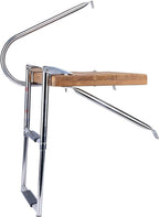 2 Steps Stainless Steel Folding Boat Ladder for Out-Board Swim Platform