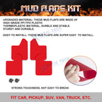 Front Rear Red Mud Flaps Splash Guards for Honda Civic & Accord (2010-2025)
