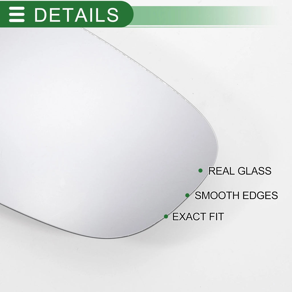 Right Side White Mirror Glass for Ford Transit (Convex, Non-Heated)