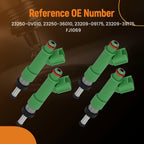 Set of 4 Fuel Injectors for Toyota Camry Avalon Highlander RAV4 2009–2018