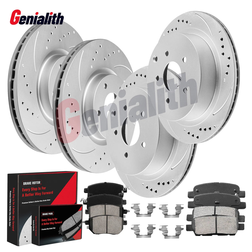 Drilled Disc Rotors & Brake Pads Kit for Nissan Murano (2005–2007)