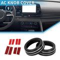 2X AC Climate Heater Switch Knob Cover Ring for Hyundai Elantra (2021–2024)