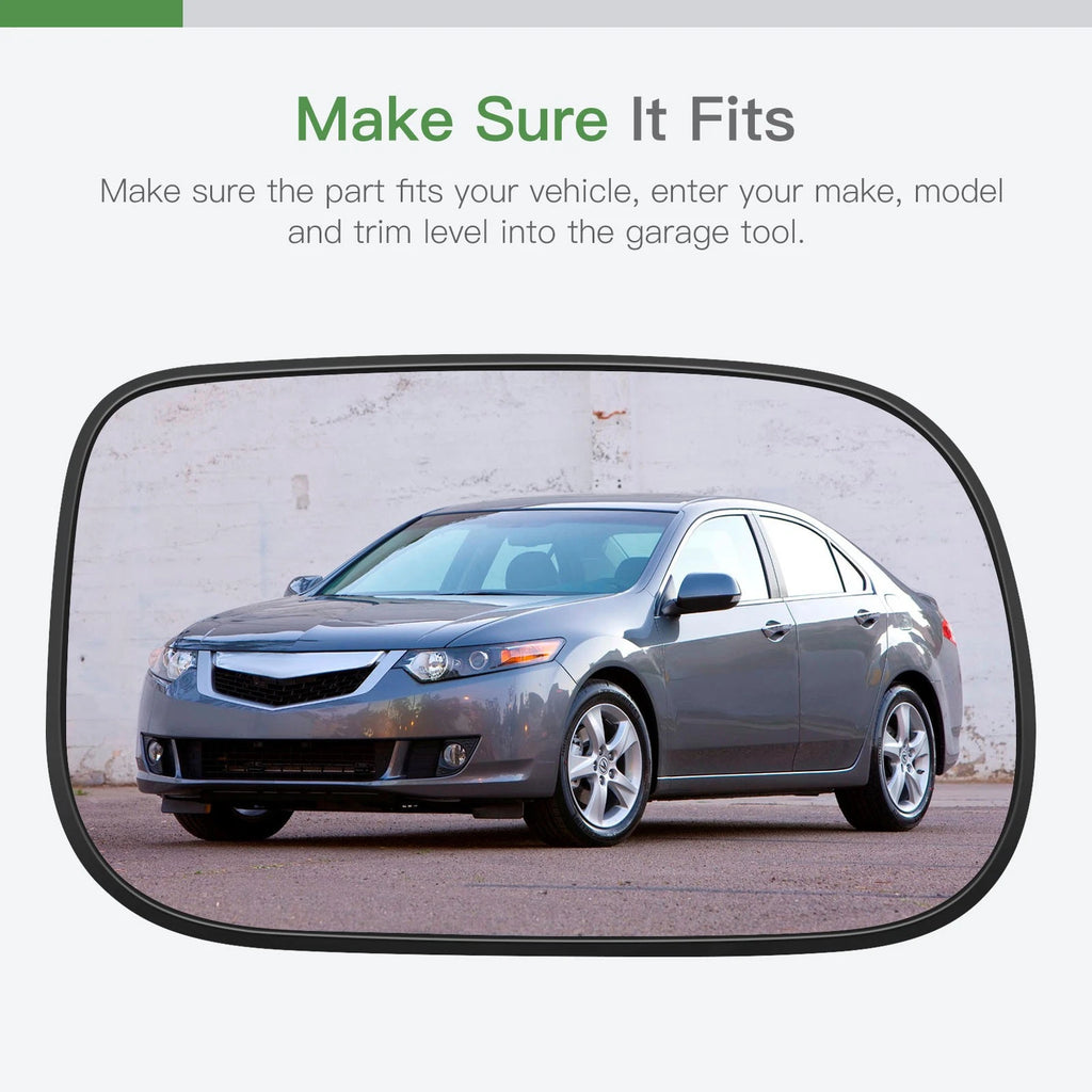 Passenger Side View Mirror Glass for Acura TSX/Honda Accord Hybrid (2005–2008)