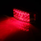 2X Red 6 Inch LED Side Marker Turn Signal Light for Trailer Truck