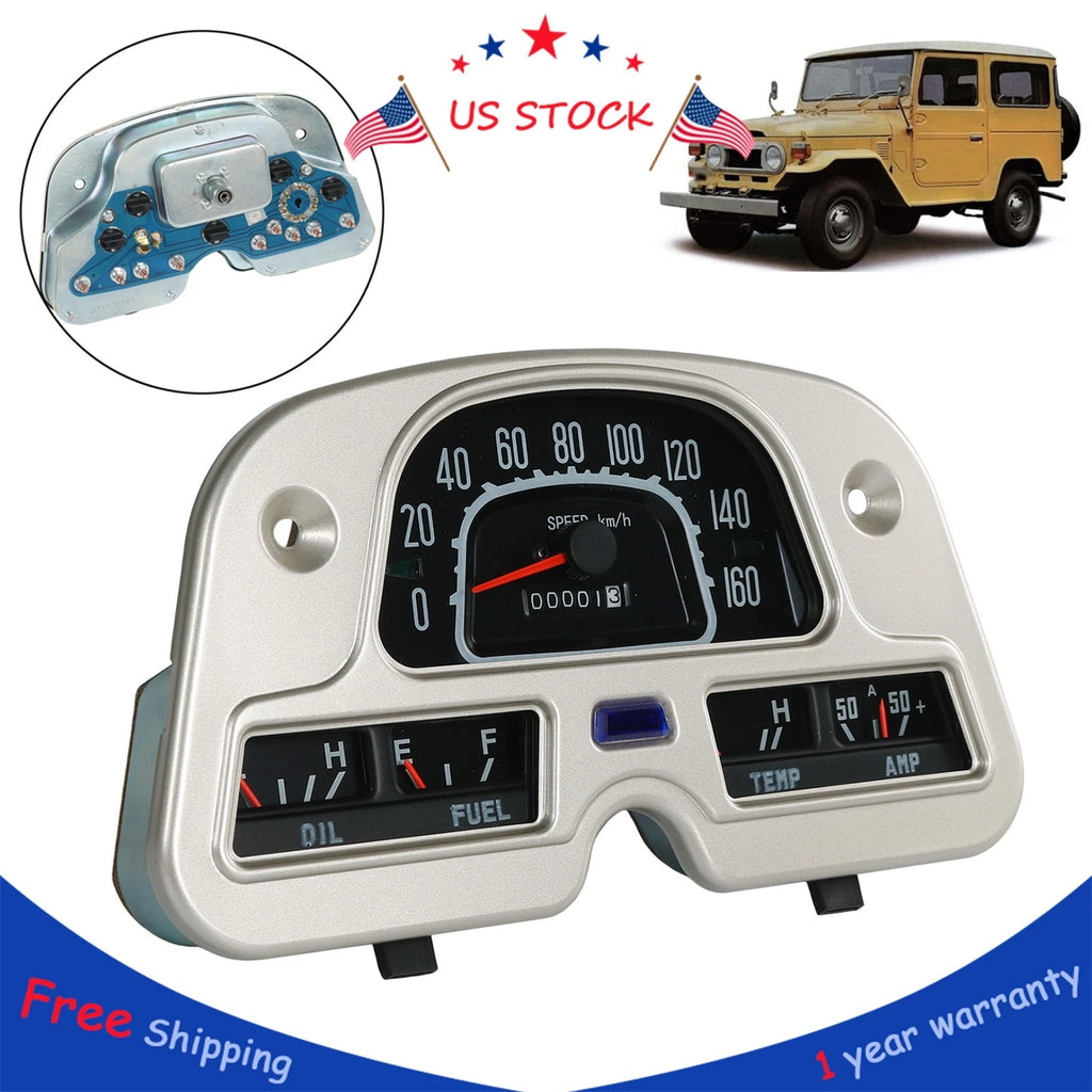 Speedometer Gauge Cluster for Toyota Land Cruiser FJ40 FJ45 BJ40 (1974–1980)
