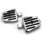 Chrome Rubber Footpegs for Honda Fury VT1300, Shadow Aero, Phantom, Spirit (2009–2023)