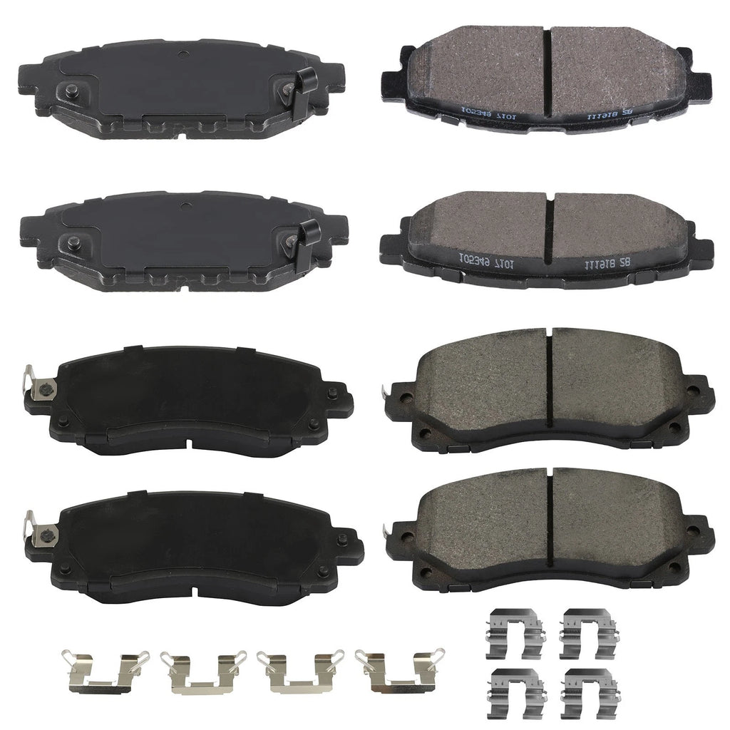 Front & Rear Metallic Brake Pads for Subaru Impreza (2017–2022)