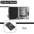 Lightweight Battery Powered Radio with Kickstand for Universal Use