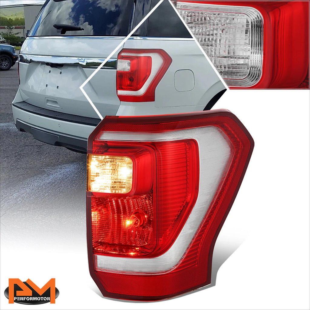 Right Side Chrome Outer Tail Light Stop Brake Lamp for Ford Expedition (2018–2021)