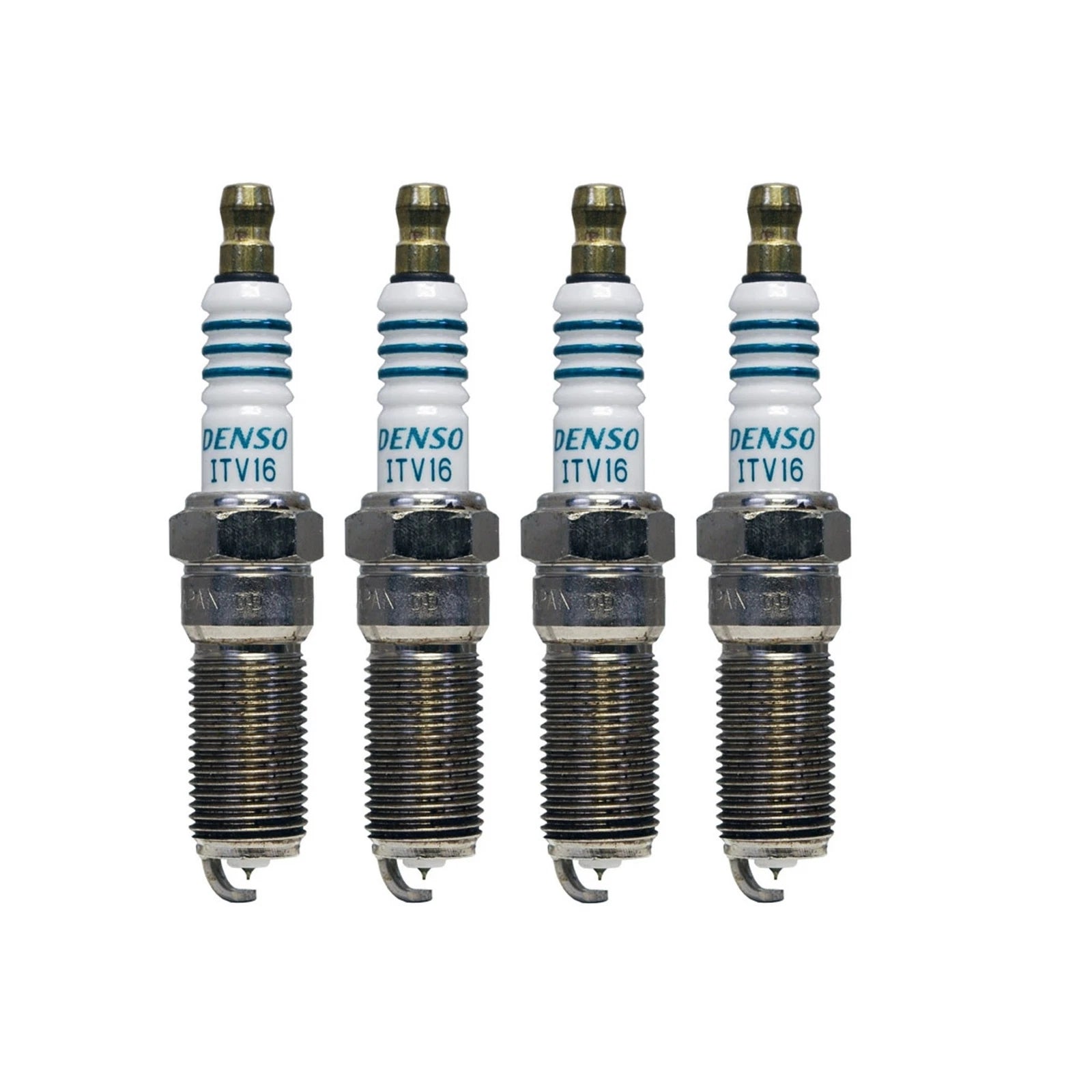 Set of 4 Denso Iridium Power Spark Plugs Gap 0.044 for Mazda Chevy Ford Buick L4