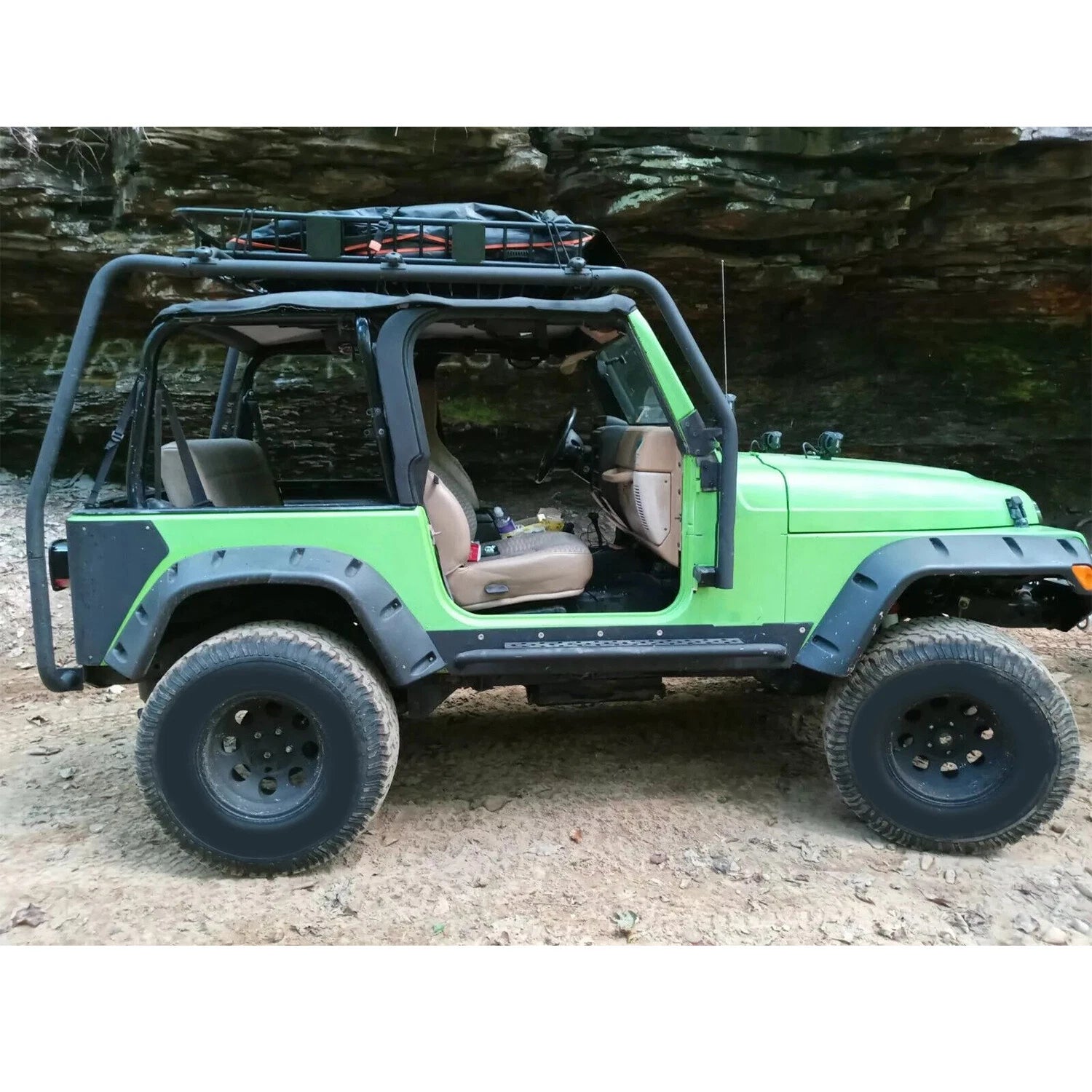 Roof Rack for Jeep Wrangler TJ (1997–2006) Textured Black