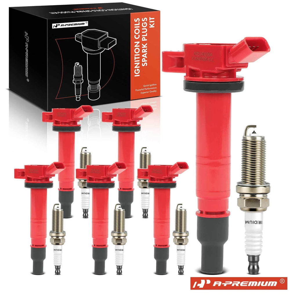 Ignition Coil and Iridium Platinum Spark Plug for Toyota Tacoma (2005–2015)