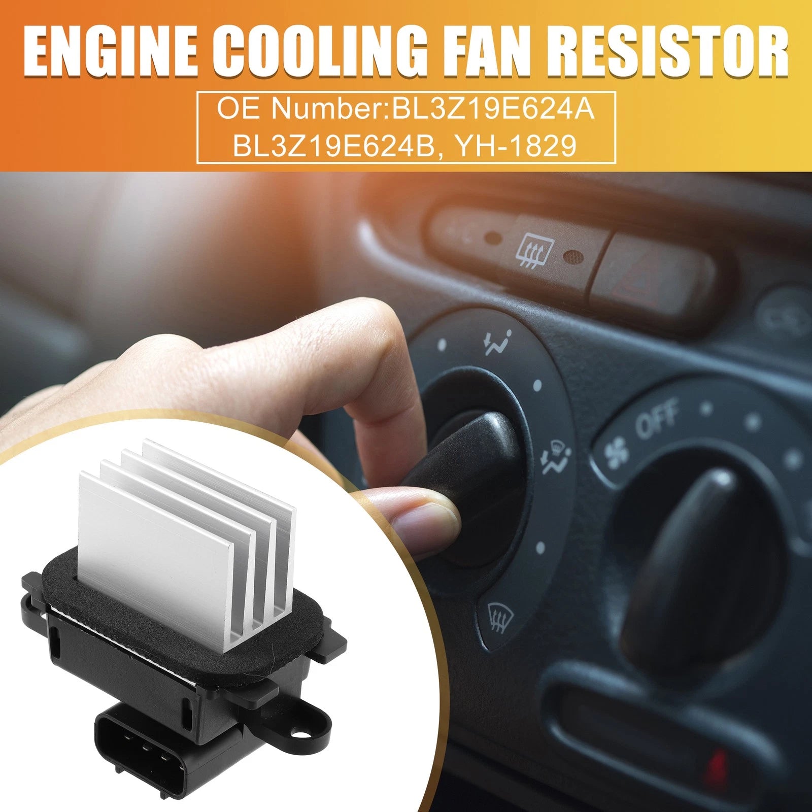 HVAC Blower Motor Resistor No.BL3Z19E624A for Ford F-150 Expedition (2009–2014)