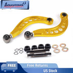 2Pcs Rear Adjustable Upper Camber Kit for Honda Civic (2006–2015) Gold