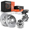 Rear Drilled Brake Rotors & Pads for Acura RDX (2013–2015)