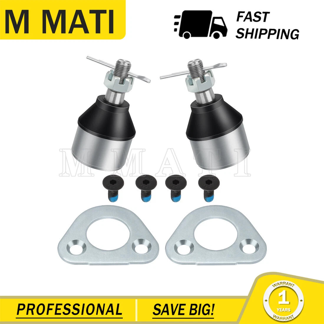 2 Front Ball Joints & Brackets Kit for Polaris Sportsman Magnum Ranger Scrambler (2000–2023)
