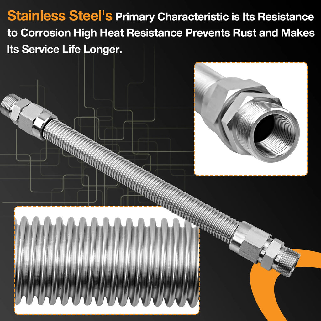 Gas Fuel Line Supply Flex Hose for Generac Generators