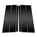 6pc Carbon Fiber Pillar Post Covers for 2017-2023 Jeep Compass