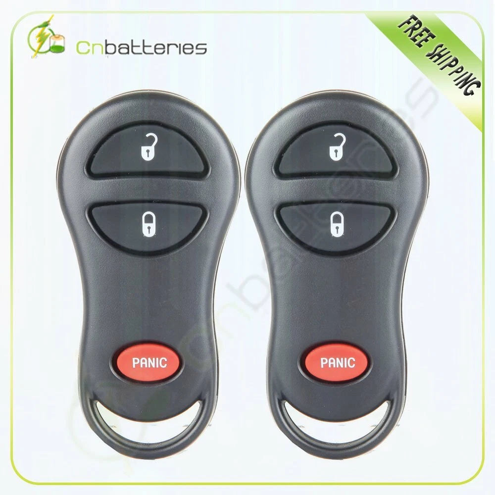 2 Keyless Entry Remote Fob for Jeep Grand Cherokee (1999–2004)