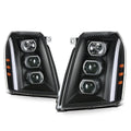 LED Signal Switchback Projector Headlights for Cadillac Escalade ESV EXT (2007–2014)