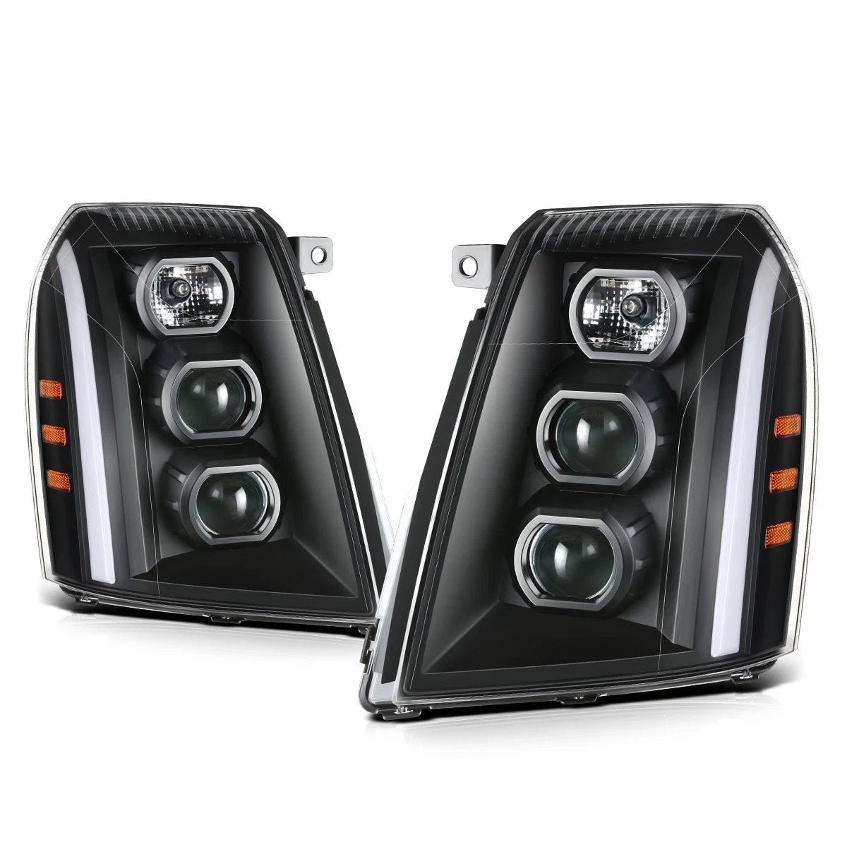 LED Signal Switchback Projector Headlights for Cadillac Escalade ESV EXT (2007–2014)