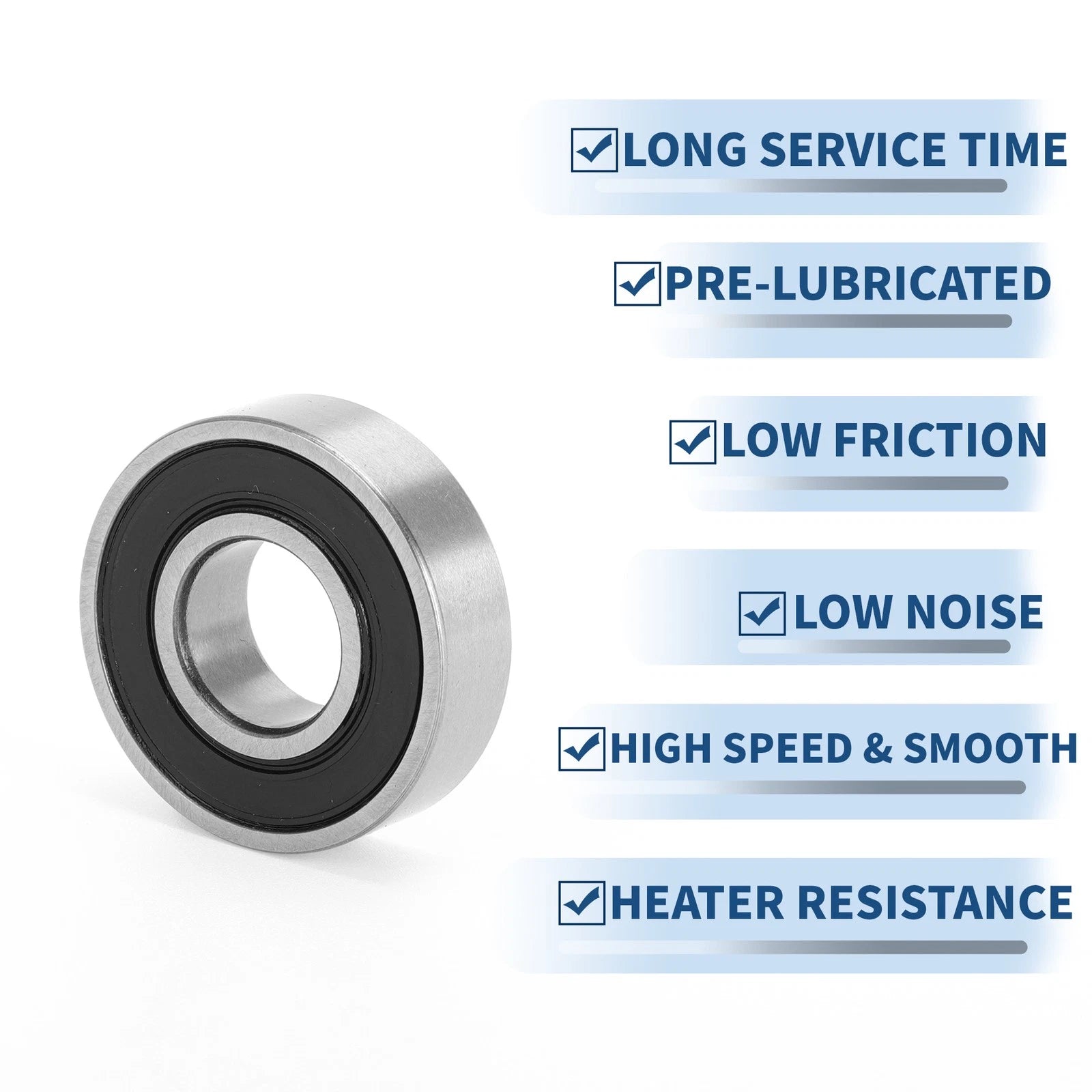 6001DDU Deep Groove Ball Bearing for Scooter Skateboard Wheel (12x28x8mm)