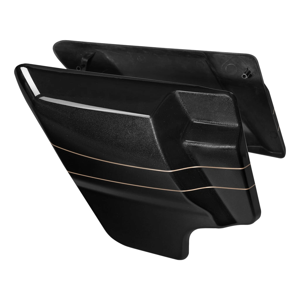 Battery Side Covers Panel for Harley Touring Road Glide (2009–2024) Black Quartz