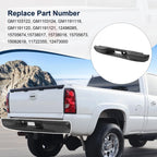Black Rear Step Bumper for Chevy Silverado GMC Sierra 1500 2500 (1999-2007)