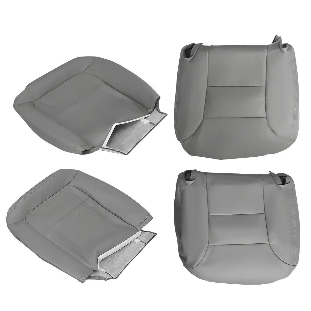 Set of 4 Front Leather Bottom Seat Covers for GMC Yukon, Chevy Tahoe (1995–1999)