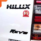Piano Black Tailgate Emblem Badge for Toyota Hilux Revo (2015-2023)
