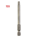 T40 Magnetic Torx Screwdriver Bit 75mm - Security Tamper Proof Star