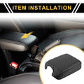 Center Console Lid Armrest Cover for Ford F-150 (2015–2020) Anti-Scratch Black
