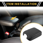 Center Console Lid Armrest Cover for Ford F-150 (2015–2020) Anti-Scratch Black