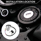 Ignition Key Switch Lock Set for Honda Steed VLX 400 (1988–2013)