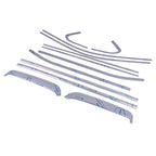 Silver Stainless Steel Window Sill Molding Strip Trim for GMC Sierra 1500 (2019–2026)