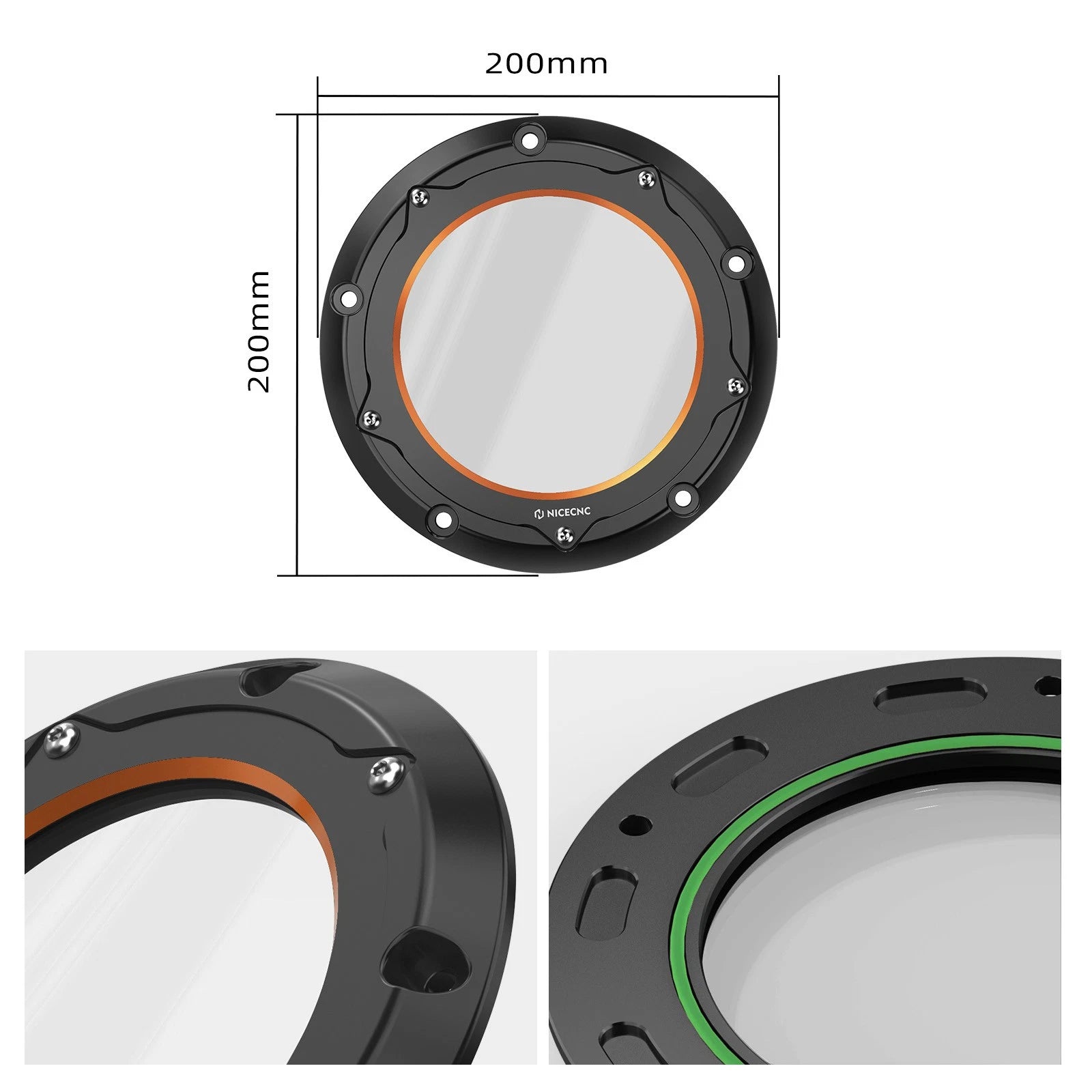 Clutch Cover Fuel Door Footboard Kit for Harley Street Glide Special (2017–2023)