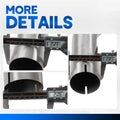 16Pcs 2.5" Universal SS Custom Mandrel Exhaust Pipe U Bend Kit with Clamps