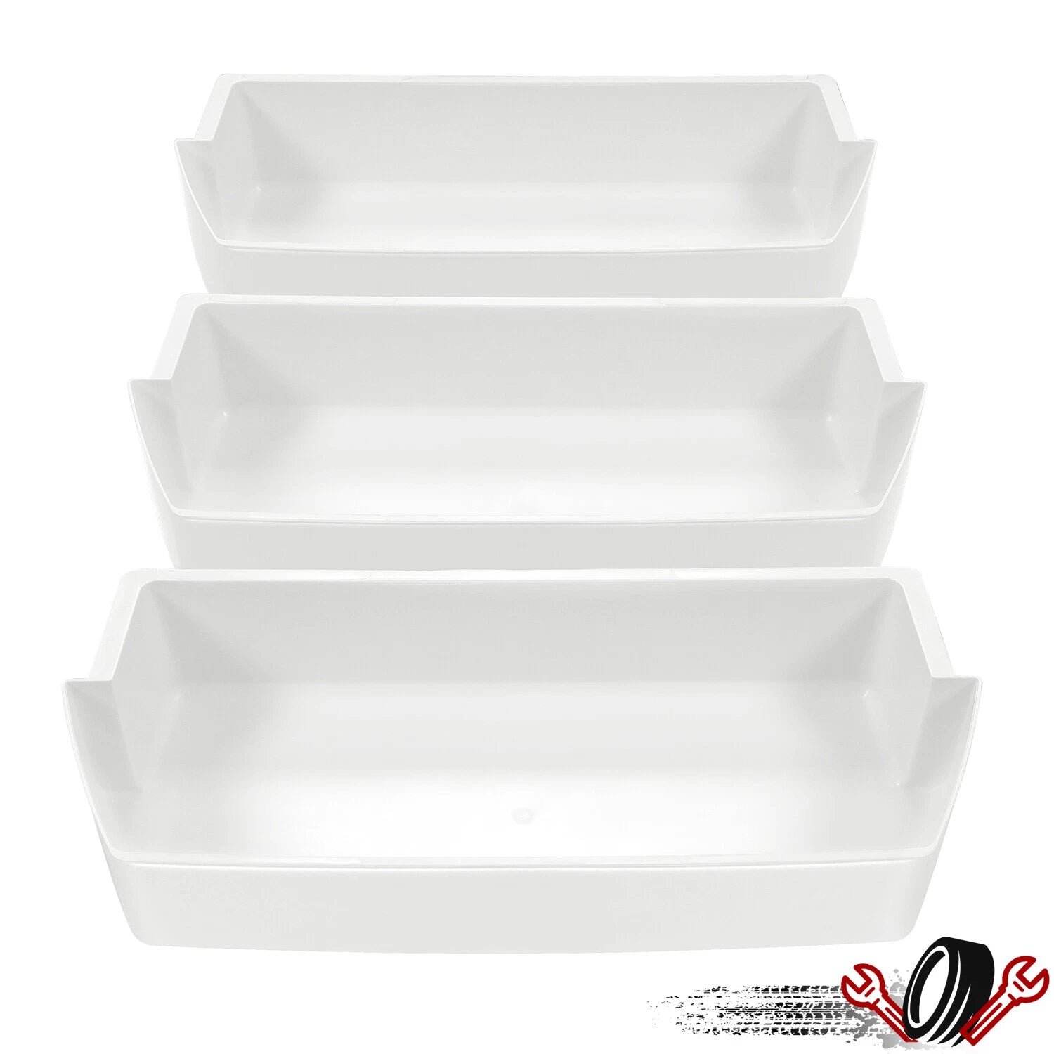 3 Pack Door Shelf Bin for Roper Whirlpool Refrigerators (YYYY–YYYY)