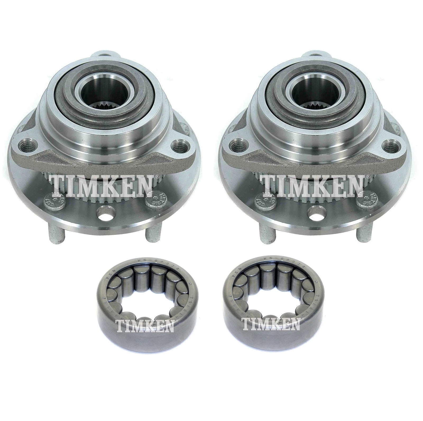 Front and Rear Wheel Bearings & Hubs Kit for Blazer Jimmy Bravada (AWD)
