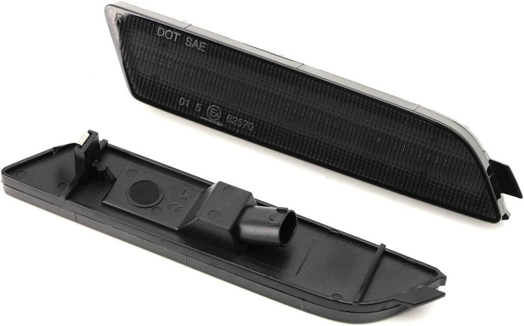 Pair LED Front Bumper Side Marker Lights for Audi Q3 (2015–2018) Amber Smoked