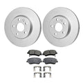 Front Rotors & Disc Brake Pad Kit for Hyundai Santa Fe (2013–2018)