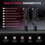 2PCS Front Complete Struts with Coil Springs for 2011-2016 Hyundai Elantra Sedan