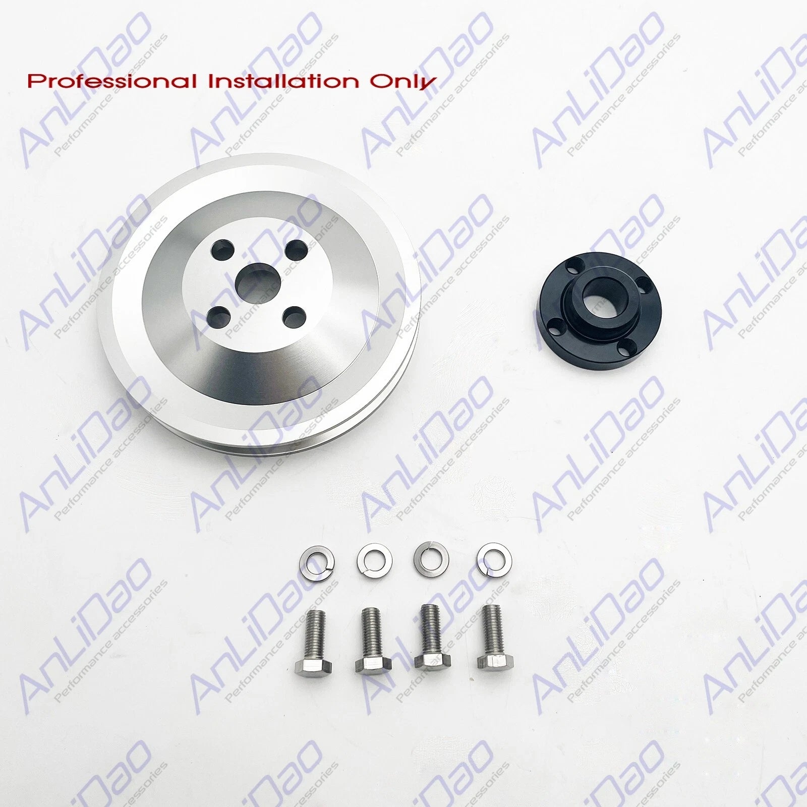 V-Belt Seawater Pump Pulley for Mercruiser Chevy 454 7.4L 502 8.2L (1991–1997) 18365T