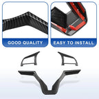 3pcs Steering Wheel Cover for Nissan Altima (2019–2020) Carbon Fiber