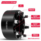 Wheel Spacers for Chevy C2500 (1988-2000) (4Pcs, 3", 6x5.5, 14x1.5)