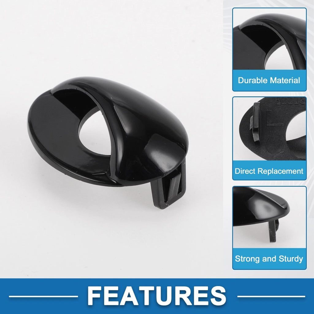 Front Left Bumper Headlight Washer Nozzle Cover for BMW M3 (2008–2013) Gloss Black