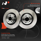 Front Disc Brake Rotors & Ceramic Pads for Ford Mustang (2015-2020)